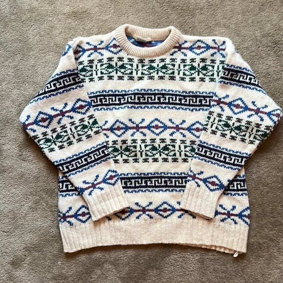 Vintage Scottish Wool Sweater - XL - Picture 2 of 8